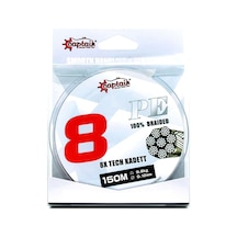 Captain X8 Kadett Tech Pe 8 Örgü Spin İpi 150mt Dark Green Standart - 0.18 Mm