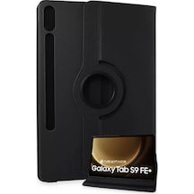 Newface Samsung Galaxy X610 Tab S9 Fe Plus 12.4 Kılıf 360 Tablet Deri Kılıf - Siyah
