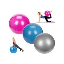 65 CM Kalın Büyük Boy Pilates ve Egzersiz Topu + Şişirme Pompası Mor