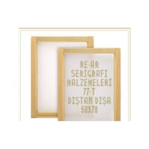 Re- Ar 77-T Ipek 50X70 Cm Ahşap Serigrafi Baskı Kalıbı Dıştan Dışa Ölçü