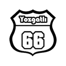 66 Plaka Numarası Sticker Araba Yapıştırma