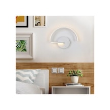 Alex Modern Tasarım Beyaz Renk Gün Işığı Ledli Banyo - Mutfak - Salon Ledli Duvar Aplik Beyaz Beyaz