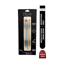 Misyul Tırnak Desen Fırçası 4'lü Çift Taraflı Renkli Mıs-2392