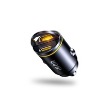 45w Type-c Ve Usb-a Girişli 2 Portlu Araç Şarj Adaptörü - 30w Hızlı Şarj Özelliği