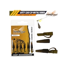 Portfish 2322-5 Safety Lead Clip And Tail Rubber 6 Adet (540076216)