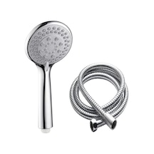5 Fonksiyonlu Duş Başlığı + 150cm Duş Spirali Hortumu/duş Seti Takımı Siyah
