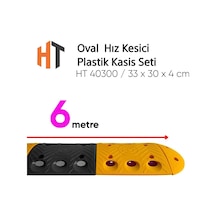 Oval Hız Kesici, Plastik Kasis Seti 6 Metre