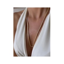 Xuping Snake Chain Yılan Zincir Gold Renk Zincir Kolye Altın Altın