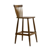 Sandalye Zus281 Kafes Model Yüksek Cafe/Mutfak Ahşap Kayın Iskele Ceviz