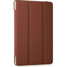 Ilkeshop Newface Samsung Galaxy Uyumlu Tab A9 Kılıf Tablet Smart Kılıf - Kahverengi