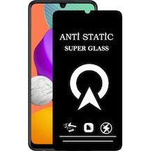 Samsung Galaxy M23 ile Uyumlu Tam Kaplayan Anti Statik Çizilmez Safir Ekran Koruyucu Cam