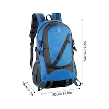 Novahub Çok Cepli Sıkıştırma Kayışlı Kamp, Yürüyüş Ve Seyahat Çantası Mavi Mavi