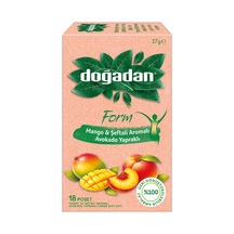 Doğadan Form Mango Şeftali Aromalı Avokado Yaprağı 18'li 27 G 8'li Avantaj Paketi Mıchu