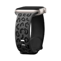 Apple Uyumlu  Watch 44 45 46mm Leopar Desenli Yumuşak Silikon Kordon Seri 2 3 4 5 6 Se 7 8 9 10