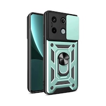 Xiaomi Redmi Note 13 Pro 4g Uyumlu Pars Lens Yüzüklü Silikon - Yeşil