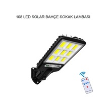 Güneş Enerjili Sensörlü Dış Mekân Lamba Kolay Kurulum & Uzaktan Kumandalı Bahçe, Garaj, Sokak Aydınlatmas