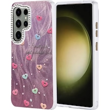 Newface Samsung Galaxy S25 Ultra Kılıf Blade Aynalı Desenli Kapak - Desen 8
