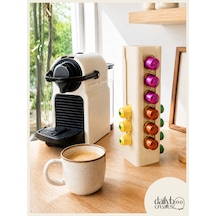 Kapsül Kahve Standı-nespresso Kapsül Düzenleyici-20-24 Kapsül Mutfak Düzenleyici-kapsül Tutucu Bej