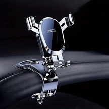 Boatshop1 Lcars Araç Gösterge Paneli Montajı Dönebilen Oval Şekilli Telefon Tutucu Araç Navigasyonu Stabilite İçin Gümüş