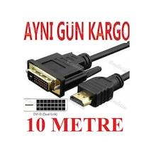 Hdmi To Dvi Kablosu 10 Metre 4254A Bağlanti Kablo Tv Lcd Led Çevi