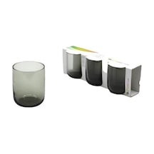 Paşabahçe iconic su bardak 3 lü su bardağı gri 420112