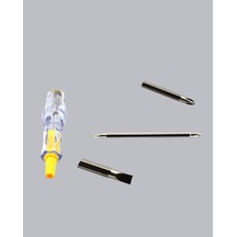 Nikel Kaplama Neon Lambalı Elektrik Kontrol Kalemi 110-220v