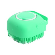 Duş Jeli Hazneli Silikon Fırça Kese Çok Amaçlı Vücut Temizleme Kesesi Banyo Lifi