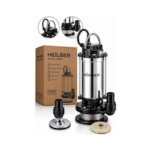 Heilber Ba0115365 Qdx B Paslanmaz Çelik Elektrikli Dalgıç Su Pompası Yüksek Debili Temiz Ve Kirli Su Tahl