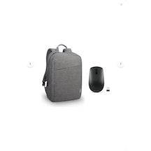 Lenovo 400 Kablosuz Mouse Gy50r91293 + Lenovo B210 4x40t84058 15.6" Laptop Sırt Çantası Gri Gri - Siyah