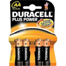 Duracell Plus Power LR6/MN1500 Alkalin AA Kalem Pil 4'lü