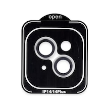 Joko Apple İphone 14 Uyumlu Pvd Metal Kamera Lens - Gümüş