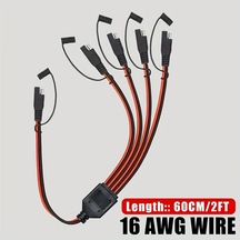 Xuweiwei 1 Adet 16awg Sae 1e 4 Y Uzatma Kablosu 2ft Güneş Panel Rv Araç Xuweiwei 1 Adet 16awg Sae 1e 4 Y Uzatma Kablosu 2ft Güneş Panel Rv Araç