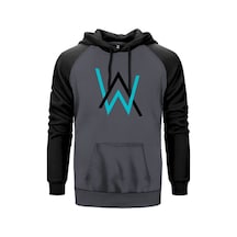 Alan Walker Classic Gri Reglan Kol Unisex Sweatshirt Hoodie Gri