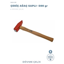 Çekiç Ağaç Saplı 500 Gr Dövme Çelik
