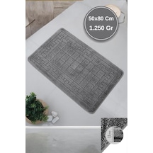 Buççin Online Mağaza Maldiv/maldives Model Lüks Banyo Paspası Halısı 50x80 Cm - Kaymaz Taban 11 Mm Kalın %100 Polipropile Çok Renkli