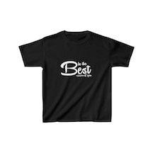 Barlashive Unisex Çocuk Baskılı T-shirt - Siyah Çok Renkli