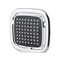 Qianfan Duş Seti Kare Siyah Tepe Duş Takımı Mono Masaj Etkili Su Krom