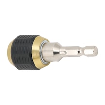 Symbee Elektrik Matkap Uç Değiştirme Adaptörü 1/4 İnç Bağlantı Köprüsü Hızlı Takma-kaldırma Oto Kilitleme Karbür Malzeme 60mm