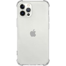 Apple Uyumlu iPhone 12 Promax Şeffaf Airbag Köşe Korumalı Antishock Silikon Kılıf