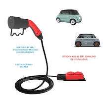 Bemis Citroen Ve Fiat Topolino Uyumlu  C2L Ikili Ac Şarj Kablosu