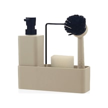 The Mia Plain Sıvı Sabunluk Seti Bej