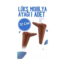 12 Cm Mobilya Ayak Seti Ahşap Desenli Kanepe Koltuk Tv Ünitesi Yükseltici Ayak Kanepe Ayağı Kahverengi Kahverengi
