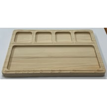 Ahşap Ladin Orkide Sunum/çerez Tabağı Ahşap