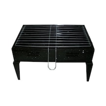 Mangal - Barbekü Portatif Katlanabilir Piknik Mangalı 40x25x21 Cm Siyah, Cpr-1867 Diğer