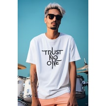 Stil X Yeni Sezon Oversıze Erkek T-shırt, Sizi Anlatan Tasarımlar Beyaz-7
