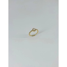 Ayarlanabilir 14 K Gold Zirkon Taşlı Pirinç Bijuteri Yüzük - Yz0196-1 Çok Renkli