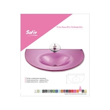 Cam Lavabo Safir Modeli 90 x 56 CM