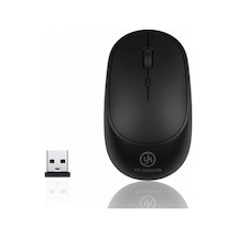 Siyah Renkli Ergonomik Sessiz Kablosuz Mouse Usb Alıcılı, Ofis Ve Oyun İçin Konforlu Bilgisayar Faresi Ms6310
