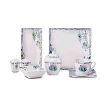 KORKMAZ A8574 LİNK COLL.28 P KAHVALTI TAKIMI(KARE) Çok Renkli