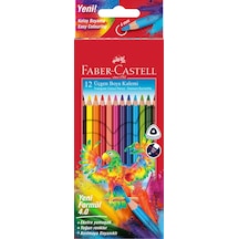 Üçgen Gövde Boya Kalemi,4.0 Mm, 12 Renk,canlı Ve Parlak Renkler,ergonomik Gövde Çok Renkli
